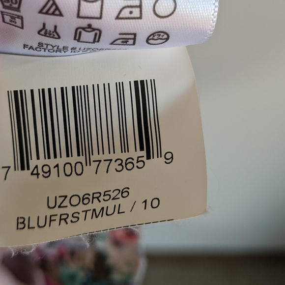 BCBGENERATION floral strappy mini dress sz 10 - Picture 6 of 7